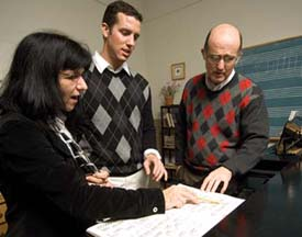 Arlene Kies, Eric Beauregard, and Christopher Kies (Photo credit: UNH)